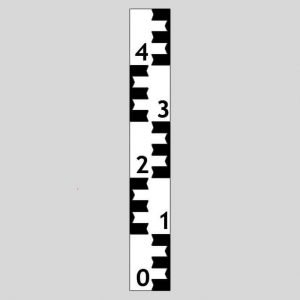 Felszíni vízrajzi mérőállomás vízmércelap lapvízmérce